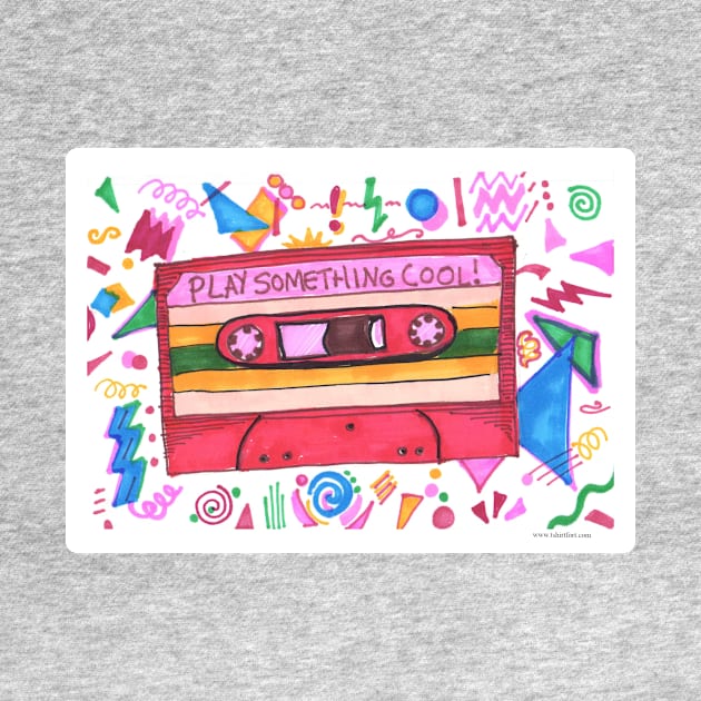 Retro Marker Art Mixtape Slogan Design by Tshirtfort